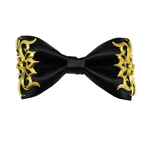 Leonardi Men Black Tuxedo Pre Tied Bow Ties (bw1195-1)