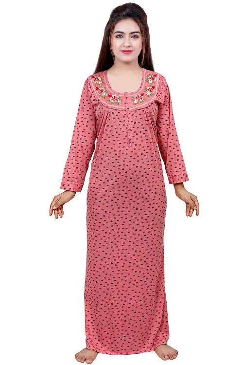 NACNO Women's Hosiery Cotton Sleepwear Nighty/Maxi/Nightgown