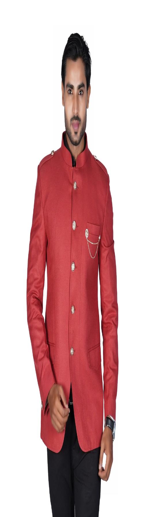 ROBILLA Men's Long Sleeve Casual Blazer Regular fit Solid Tweed(Rust,Size-42)