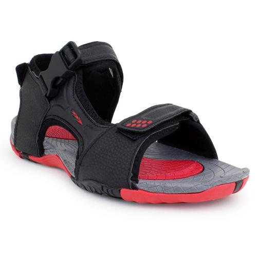 Columbus/MAUSAM-06_BLACK/RED/MEN Sports sandals