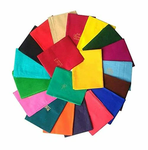 Garmend Enterprises Women's All Cotton Blend Tant Saree Falls (Multicolour) - Pack of 15