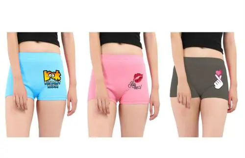Jocker Women Multicolor Cotton Pack Of 3 Boy Cut Panties (2Xl)