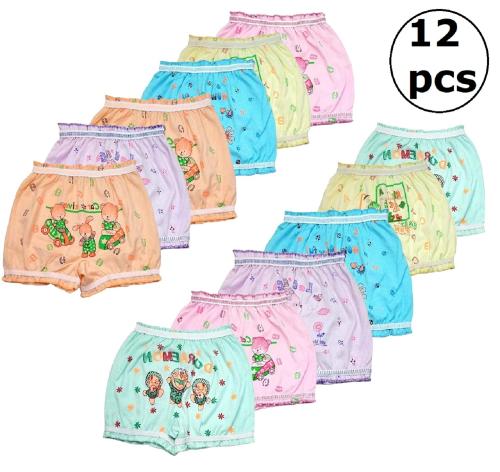 Sasta sales Cotton printed underwear for girls| Printed brief for boys|Kids printed bloomer|Soft cotton brief for boys and girls| Pack of 12 pcs| Size-4-5 years