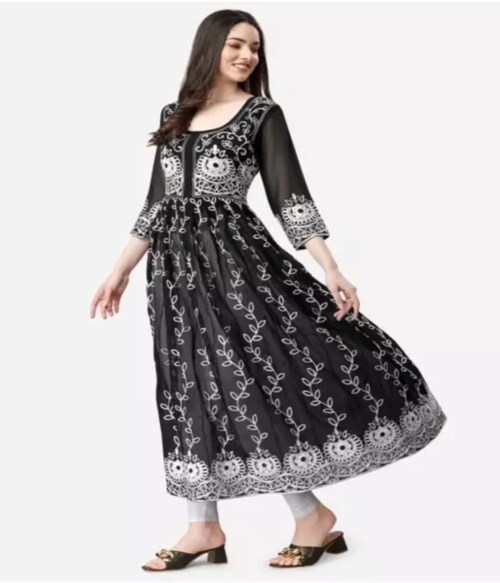 happy design Women embroidered georgette Top