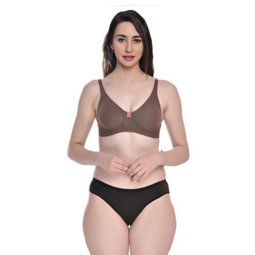 Naisa Bra & Panty Set Solid Multicolor Lingerie Set -JBR-Mustard Yellow-C-38