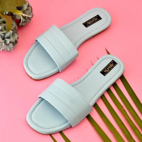 Atizaya Women's Fashion Sandals Stylish Latest Synthic Cream Slippers / Sandals for Women and Girls