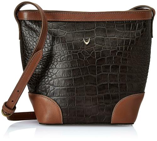 Hidesign Women Brown Genuine Leather Sling Bag