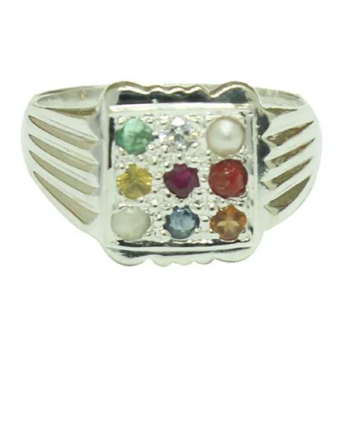 Ceylonmine Natural Navaratna ring/Certified Navaratna stone ring/Original 9 Ring