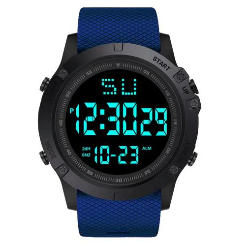 Shocknshop Digital Black Dial Watch for Men and Boys