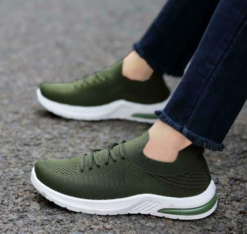 K-Footlance Olive Casual Shoes For Women