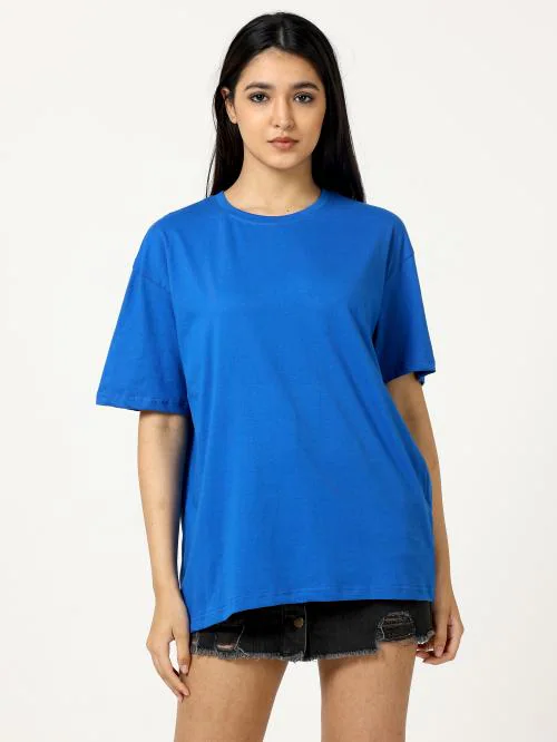 Royal Blue Oversized T-shirt For women