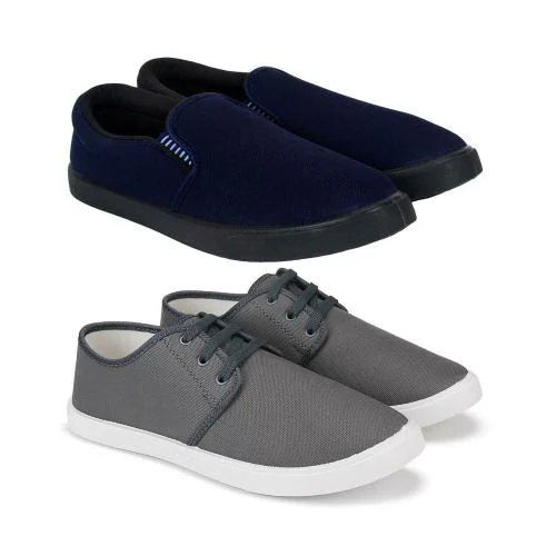 Oricum Casual Shoes For Men Walking , Sneakers ,Loafers, Canvas casual shoes for Men ( Multicolour) (Pack Of 2)