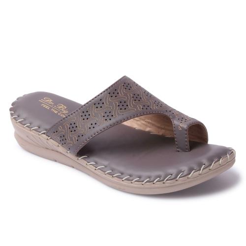 Big Bird Footwear Casual Toe-Ring Doctor Sandals for Women & Girls (Grey)