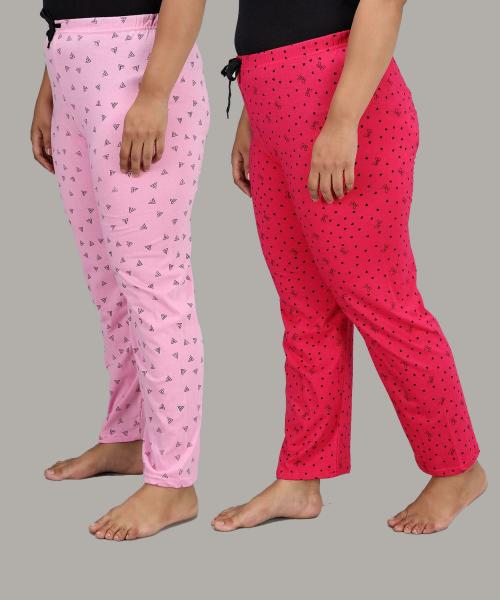 Christy World Women Multicolor Printed Pack of 2 Pyjamas