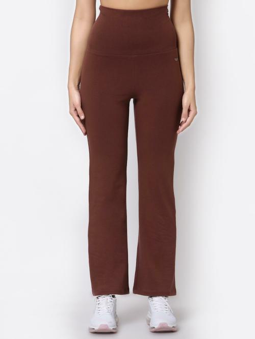 Red Tape Women Brown Solid Yoga Pant