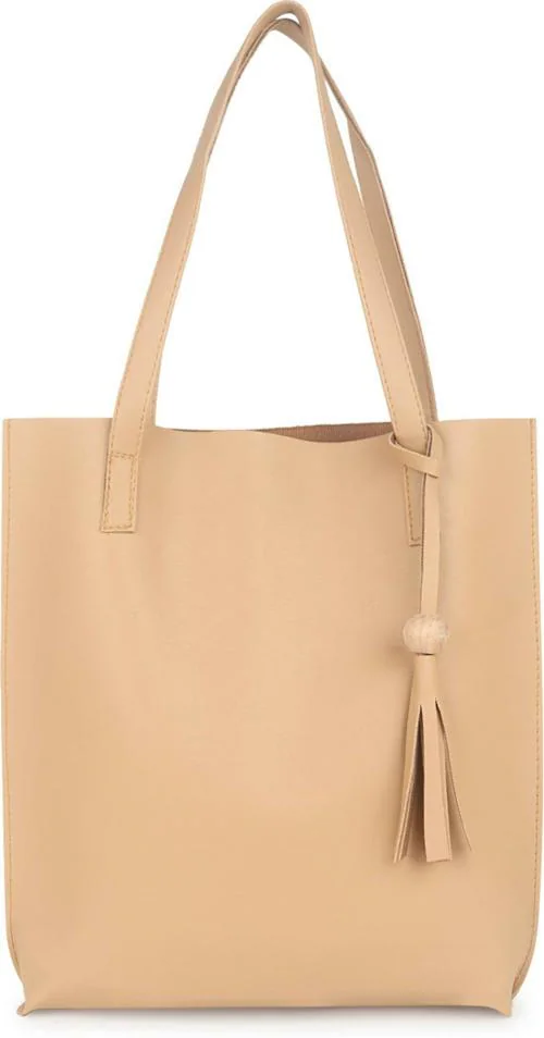Element Cart Beige Pu Tote For Womens