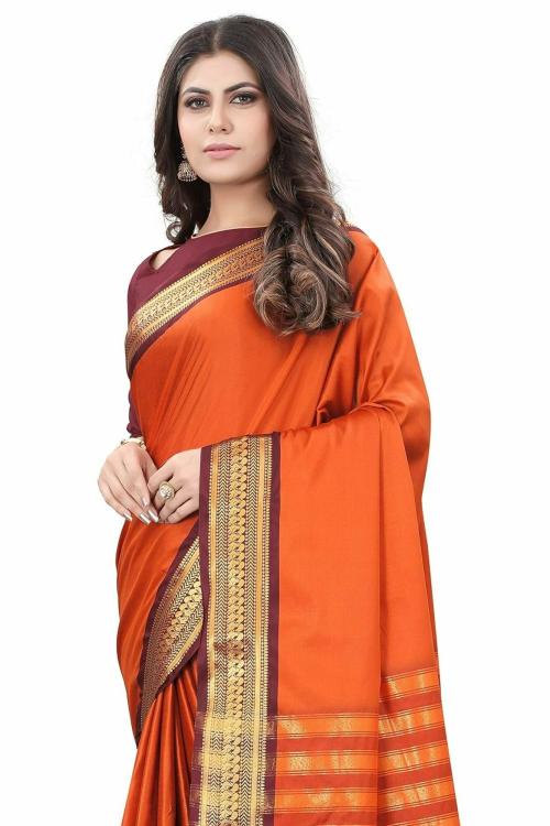 Sunfire Creation Pallavi Fashions Saree Rich Pallu Polyester Traditional Saree with Blouse Printed Saree