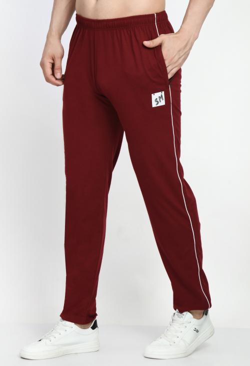 SMSHOPMORE Track Pant for Men Regular Fit Track Pants with Unique Design for Maximum Style & Comfort Everyday Use Lowers for Men (Size: X-Large)