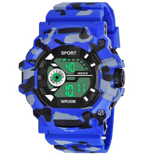 Shocknshop Digital Black Dial Watch for Men and Boys
