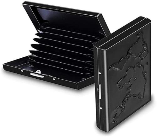 Sonrisa Black 6-Slots Card Holder For Men