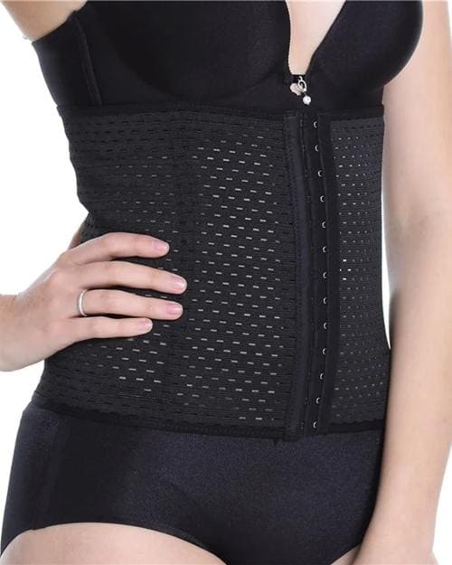 VI3 Waist Tummy Trainer - Sculpted Look with Steel Boned Latex Waist Trainer Cincher and Adjustable Hooks for Customized Compression and Confidence-Boosting Tummy Control in Everyday Wear