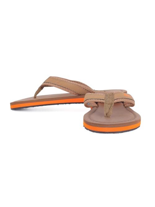 Sparx Brown flip-flops-slides Men SFG-48 for Men