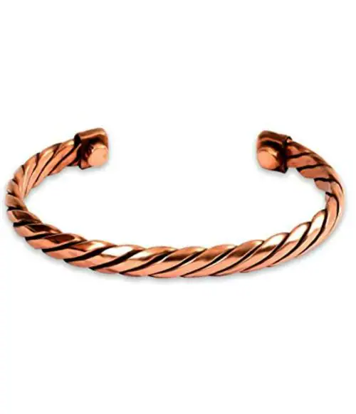 Rudra Centre Copper Bracelet in Spiral Design