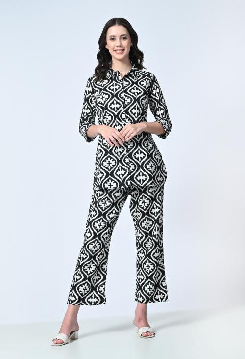 NEEL & NED Elegant Print Co-Ord Set