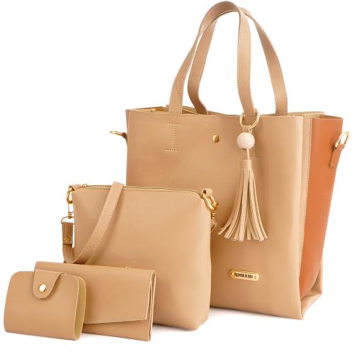 FASHIONBLOOM BEIGE color Messenger bag Combo Pack