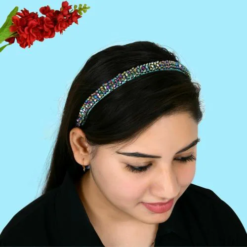NNR Premium Straight Style Crystal Hair bands For Girls And Womens, For  Parties And wedding Fancy Hair Band- Pack Of 1Pc - JioMart