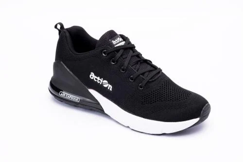 Action Black White Sports shoes For Men's
