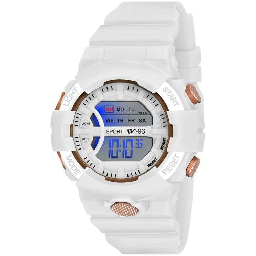 Buy SWADESI STUFF White Digital Sports Watch For Men Women Boys & Girls (WHITE JUICE) Online at