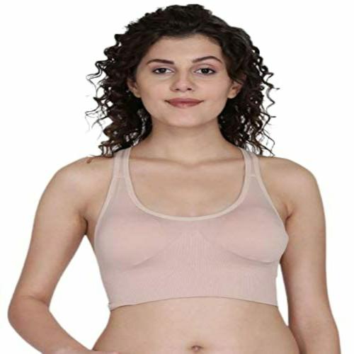 F Fashiol. com Women Lightly Padded Cross Seamless Work Out Sports Bra (Pack Of 1) Size 30