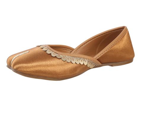 CATBIRD Women's and Girl's Ethnic Jutti | Lace work on Upper | Traditional Mojari Jutis For Women 