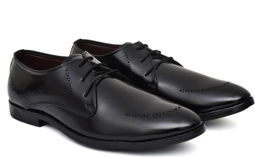 2N2 Black Patent Leather Men Italian Furnished Leather Imported Formal Shoes UK 7