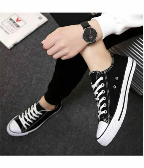 Robbie Jones Black Sneakers for Men