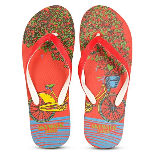 Skywalk Gold Cycle Desing Slipper for Women's and Girl Soft/Slipper/ Custom Slipper/ Printed Slipper/ Floral Slipper