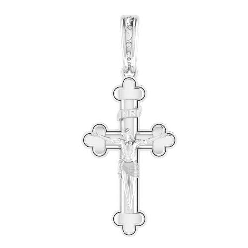 Akshat Sapphire Pure Silver Christ Pendant Suitable For Men and Women