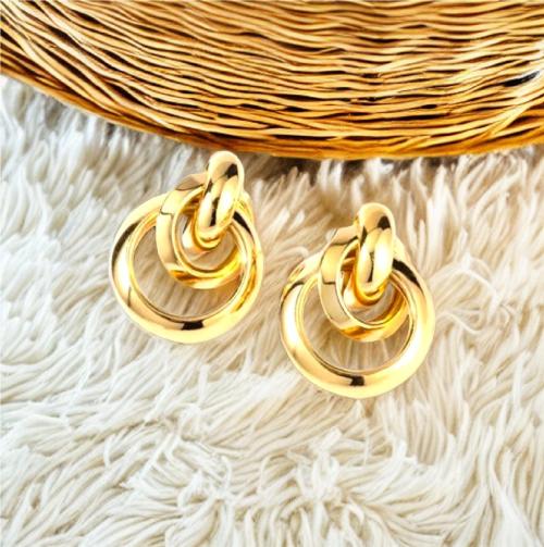Ruhi Collection Korean Style Gold Plated Classic Earrings (K 17.25)