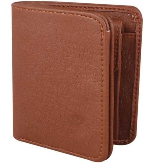 FZ FASHION ZONE True Style Boys Trendy, Formal, Casual, Travel Tan Genuine Leather, Artificial Leather Wallet (7 Card Slots)