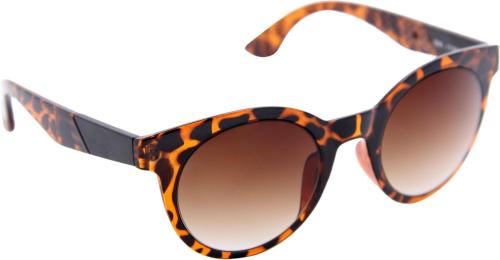 Gansta Oval Full-Frame Brown Sunglasses ,Men(GN-11045-DA-Brn)