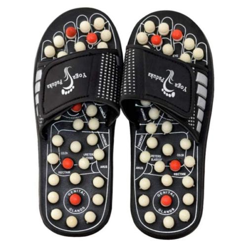 Eastern Club Spring Acupressure Magnetic Therapy Sandals Yoga Paduka Foot Slippers for Men & Women