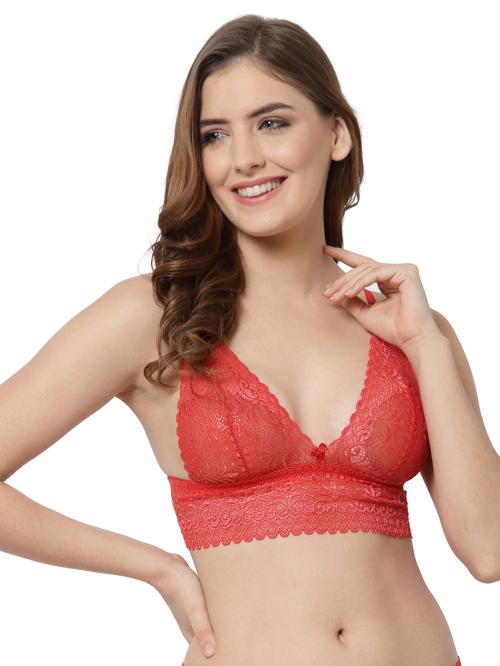 CUKOO Lacy Red Bra