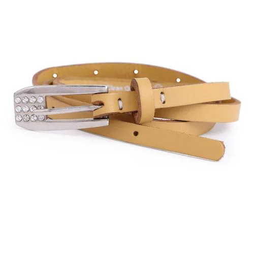 Trysco Women Genuine Leather Yellow Belt JioMart