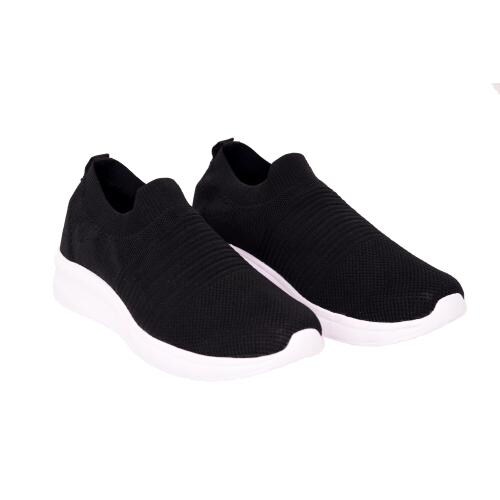 TUFLY Casual Running Walking & Gym School Shoes Eva Sole Casual Lace Up Shoes for Mens & Boys-Black