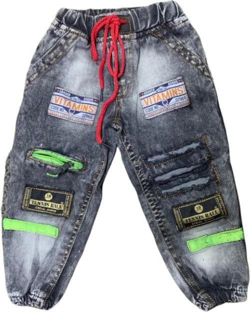 Gs enterprise Fashion Boys Black Denim Jeans (5 - 6 Years)