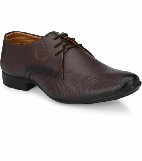 Stylelure Black Formal Lace-Up Shoes for Men
