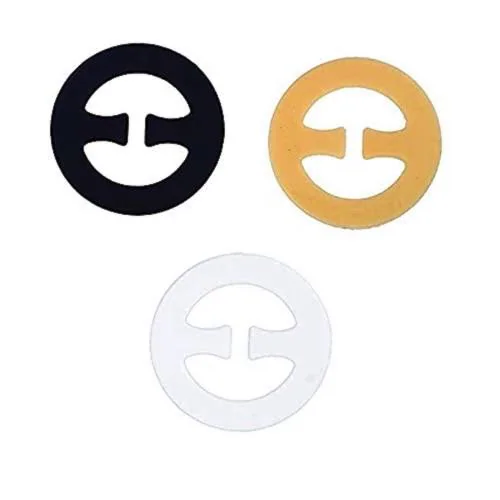 Glus Women Bra Strap clips , Make every bra a Racer Back Bra , Shape -Round , Pack of 3