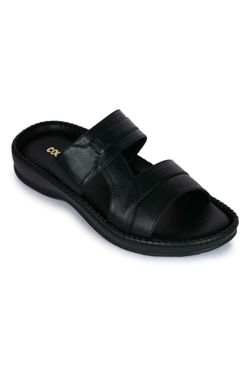 COOLERS By Liberty K2-01_BLACK Casual Slippers For Men