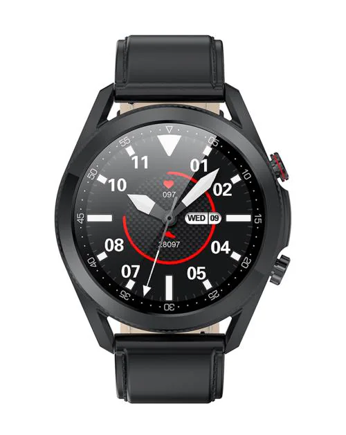 French Connection L19-A Unisex Smartwatch with Full touch screen, Metal case, Bluetooth calling with mic and speaker, continuous Heart rate & Blood pressure monitoring with Long battery life